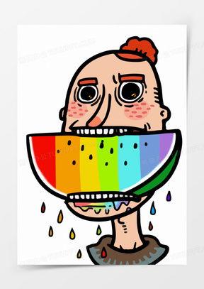 熊猫吃瓜头像,趣味横生，揭秘萌宠美食瞬间